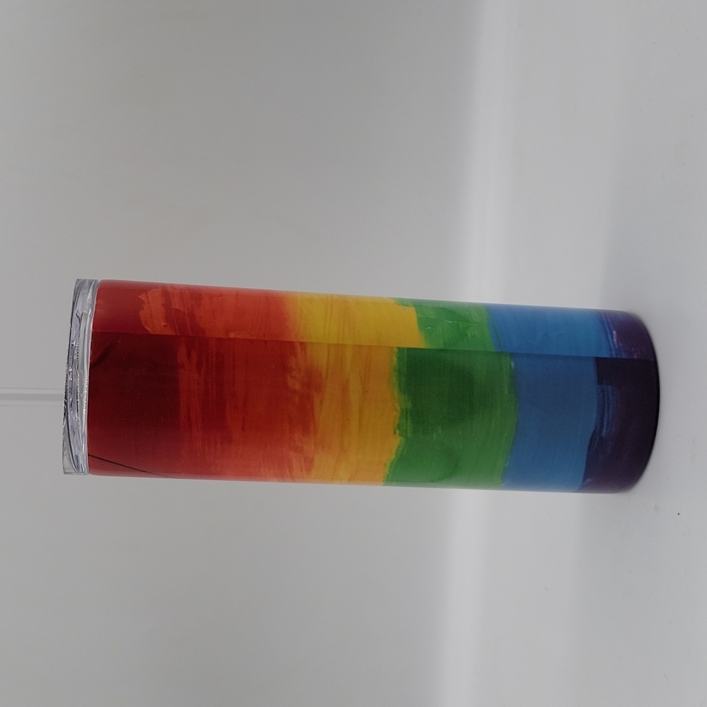 Pride 20 oz Skinny Handmade Sublimated Tumbler - Picture 2 of 3